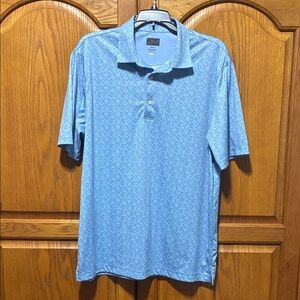 Men's Greg Norman Light Blue Polo Shirt Size Medium